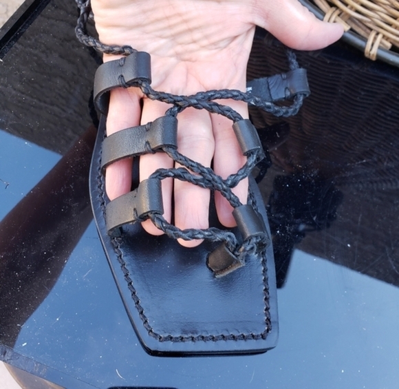 VIOLETA BY‎ MANGO Gladiator SANDALS - Picture 2 of 14